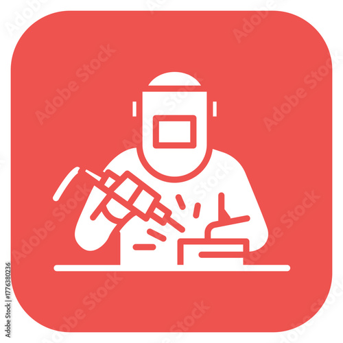 Welding icon vector image. Can be used for Manufacturing.