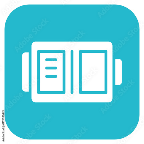 Medium Battery icon vector image. Can be used for Battery and Power.