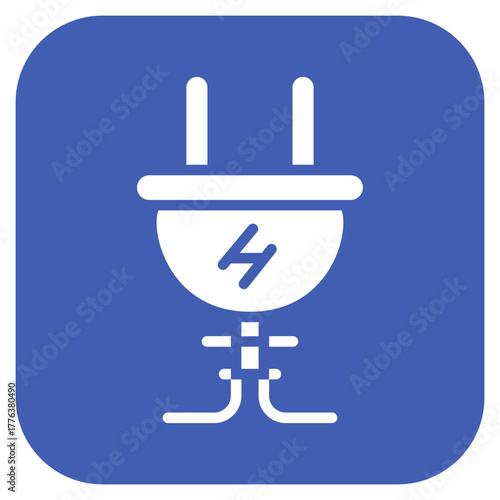 Plug icon vector image. Can be used for Battery and Power.
