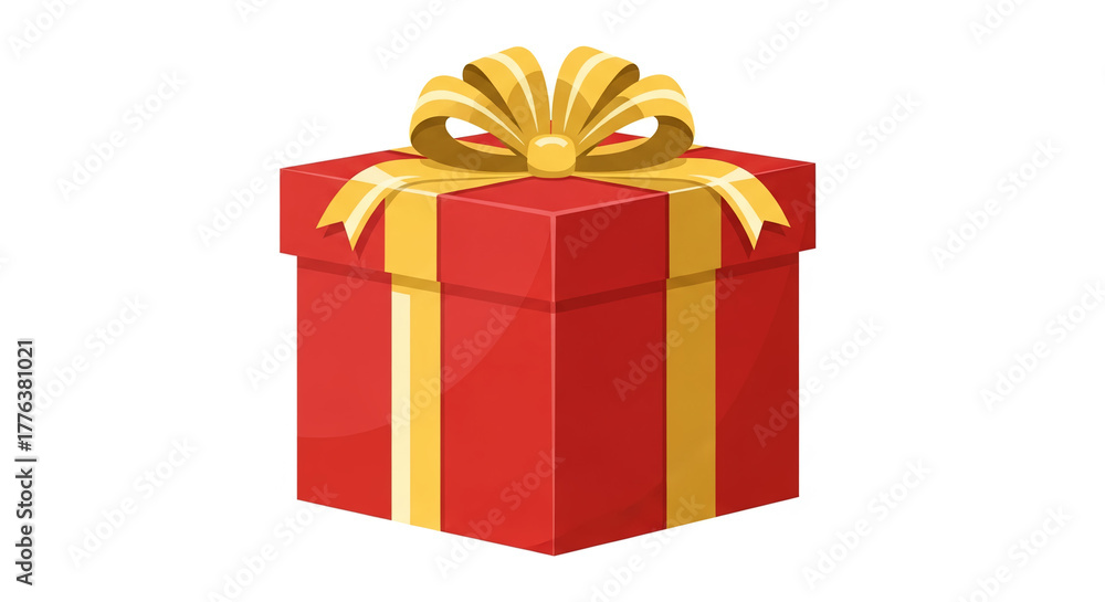 Obraz premium red gift box