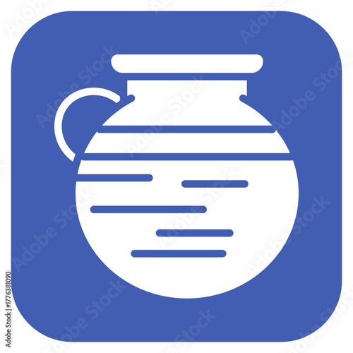 Pottery Ceramics icon vector image. Can be used for Art and Craft Supplies.