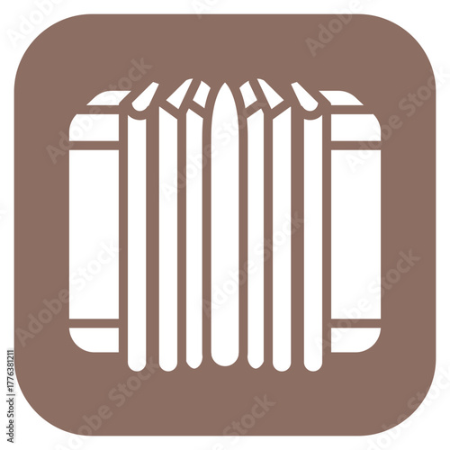 Accordion icon vector image. Can be used for Oktoberfest.