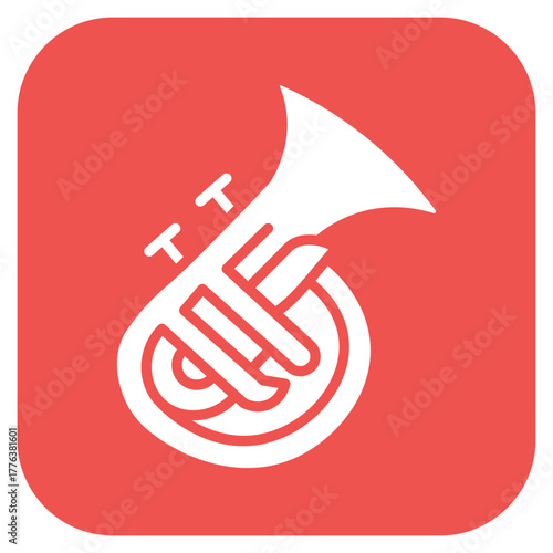 Tuba icon vector image. Can be used for Oktoberfest.