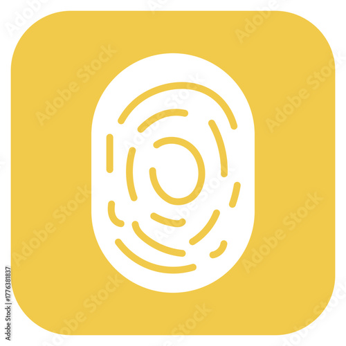 Thumb Print icon vector image. Can be used for Biometrics.