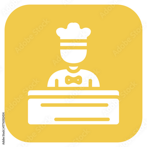 Custom Catering icon vector image. Can be used for Bowling.