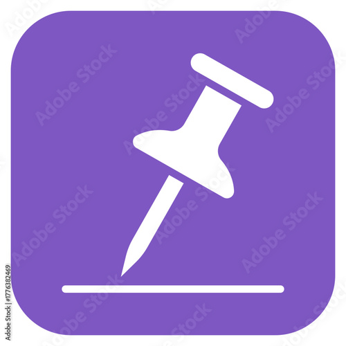 Fallen Pin icon vector image. Can be used for Bowling.