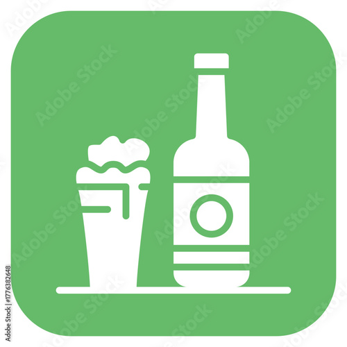 Local Brews icon vector image. Can be used for Bowling.