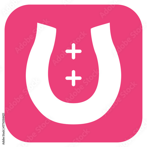 Horseshoe icon vector image. Can be used for Casino.