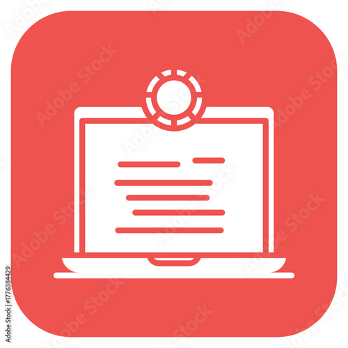 Online Casino icon vector image. Can be used for Casino.