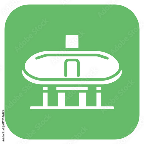 Poker Table icon vector image. Can be used for Casino.