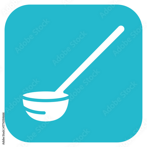 Ladle icon vector image. Can be used for Mettalurgy.