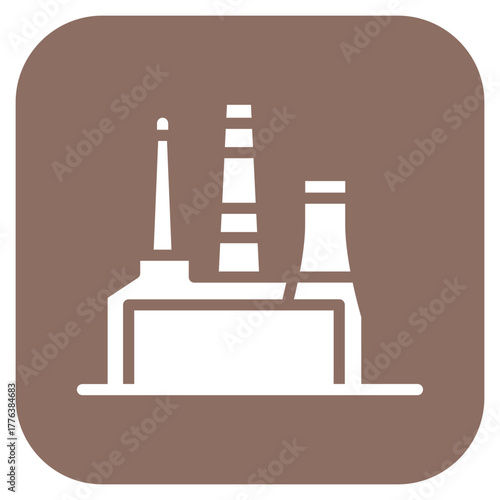 Metallurgical Plant icon vector image. Can be used for Mettalurgy.