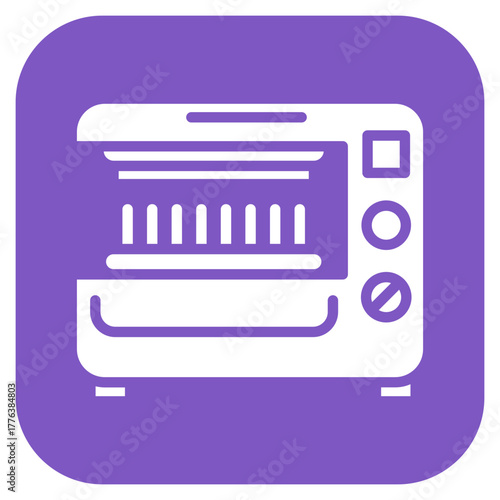 Withdrawal Starightening Machine icon vector image. Can be used for Mettalurgy.