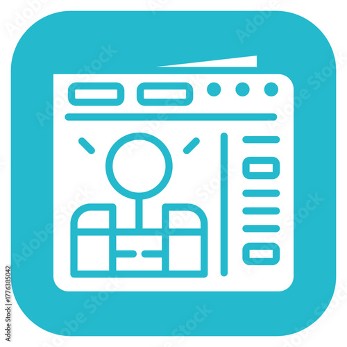 Newspaper icon vector image. Can be used for Trading.