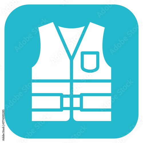 Labour Vest icon vector image. Can be used for Construction Tools.