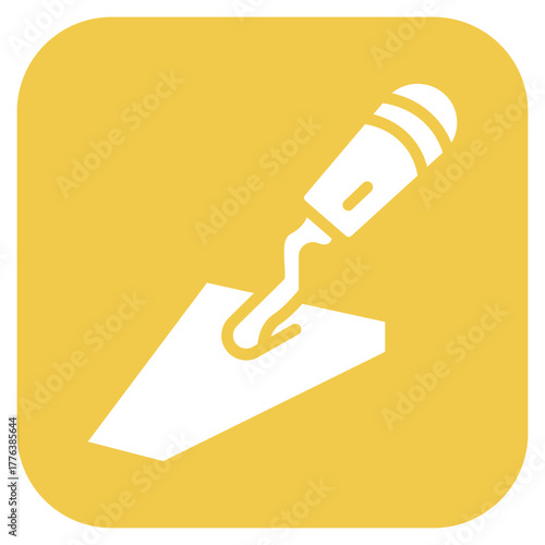 Trowel Line Color Icon