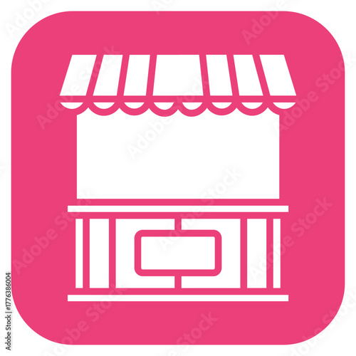 Donation Stall Line Color Icon