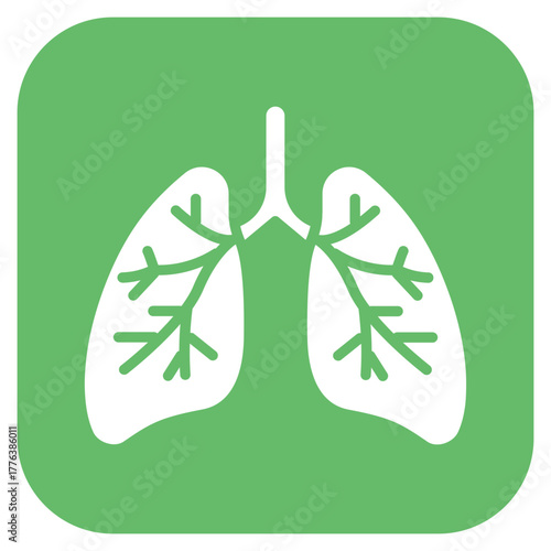Lungs Infection Line Color Icon
