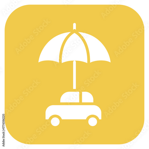 Acid Rain Line Color Icon