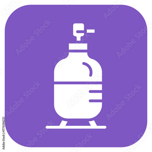 Methane Line Color Icon