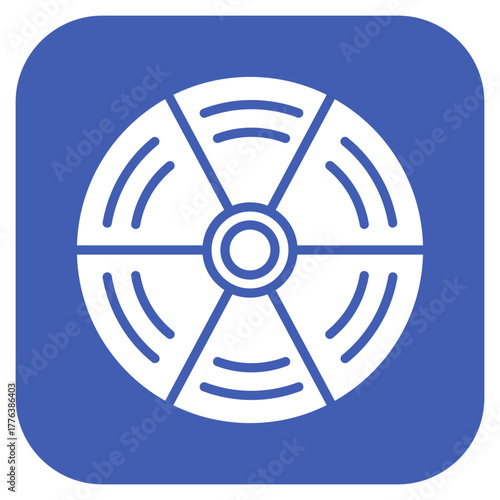 Radiation Line Color Icon