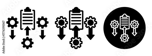 Task Prioritization Icon Collection Glyph & Mixed Style