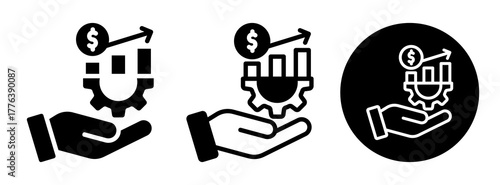 Profitability Icon Collection Glyph & Mixed Style