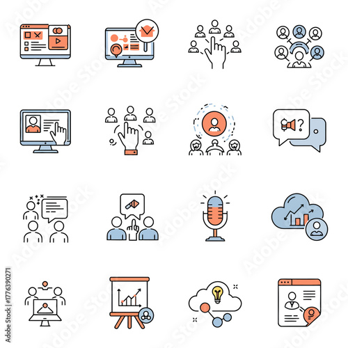business communication concept team collaborating presenting data and sharing ideas in a virtual meeting perfect for a business presentation