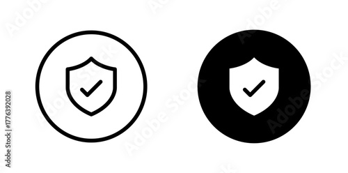 Shield and Checkmark icon