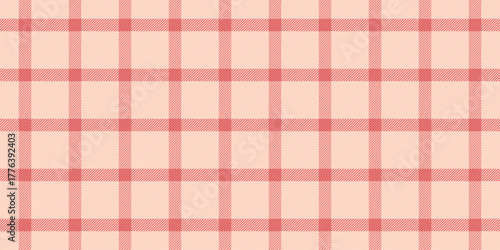 List fabric tartan vector, clan textile plaid texture. Paisley seamless pattern check background in light and red colors.