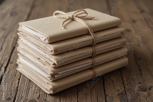 Wallpaper Mural Stack of Eco Journals Made from Recycled Paper. Mindful and Sustainable Living Concept Torontodigital.ca