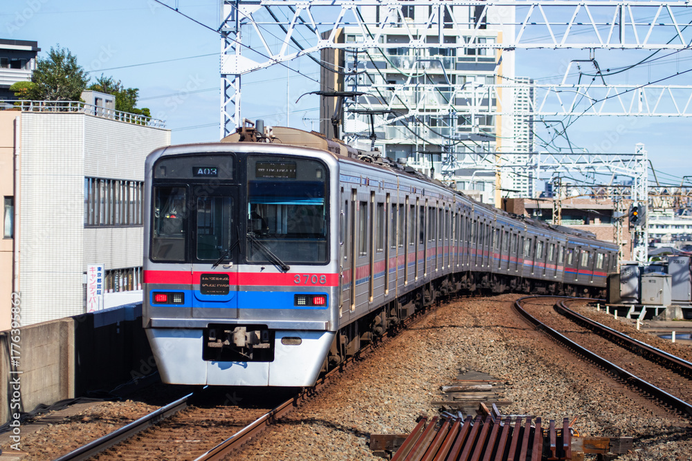 Naklejka premium 京成電鉄の通勤形電車