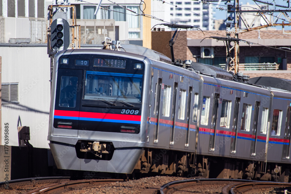 Fototapeta premium 京成電鉄の通勤形電車