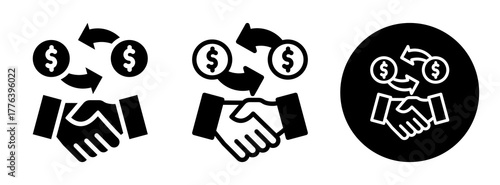 Fair Trade Icon Collection Glyph & Mixed Style