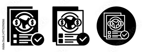 Trade Compliance Icon Collection Glyph & Mixed Style