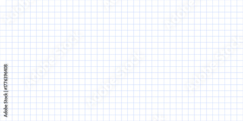Blank blue grid paper background 