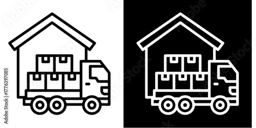 Wholesaler   Icon Set White Style Collection