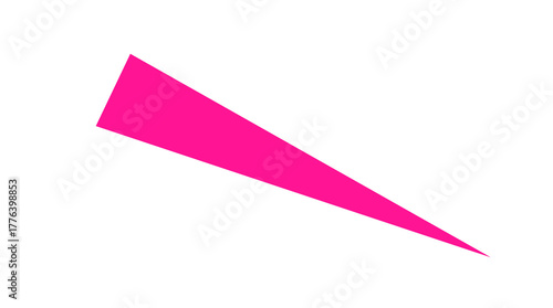 Free Download Pink sharp triangular abstract shape isolated on transparent background - GFXLoad
