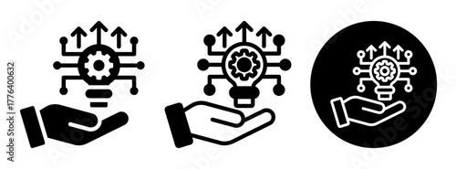 Technological Advancement Icon Collection Glyph & Mixed Style