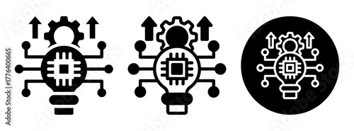 New Technologies Icon Collection Glyph & Mixed Style