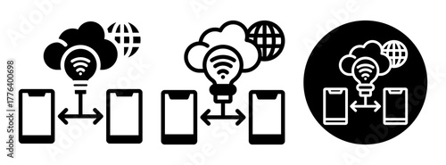 Smart Connectivity Icon Collection Glyph & Mixed Style