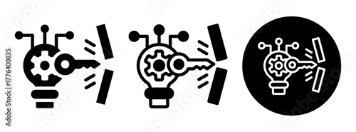 Tech Breakthrough Icon Collection Glyph & Mixed Style