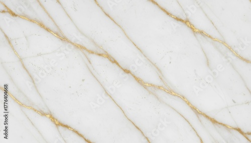 Elegant White Marble Background with Delicate Gold Veining