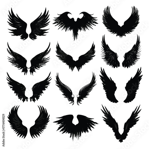 angel wing silhouette