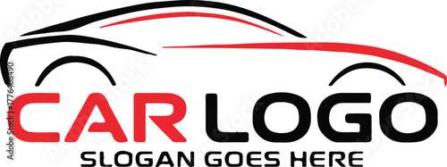 car logo design vector automotive emblem roof outline front