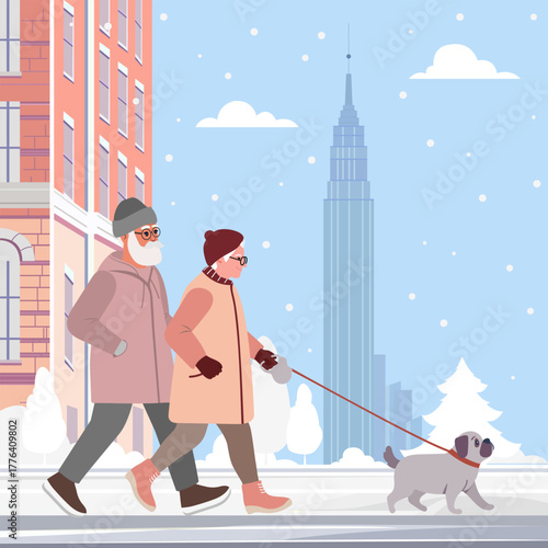 Retirement Dog Activity Retired people Couple City