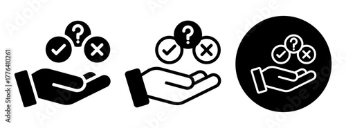 Good Decision Icon Collection Glyph & Mixed Style