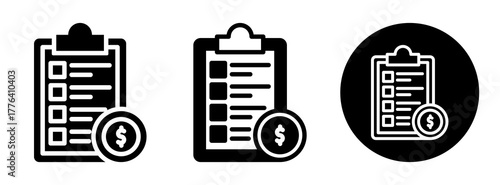 Business Plan Icon Collection Glyph & Mixed Style