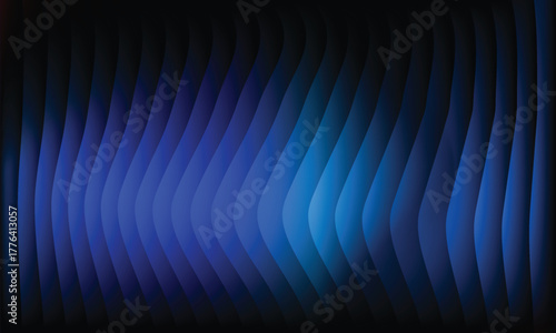 White-light blue and blue glass gradient on a black background