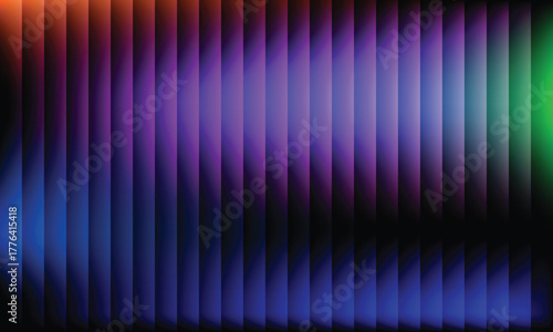 Abstract gradient colorful background with glowing glass effect.